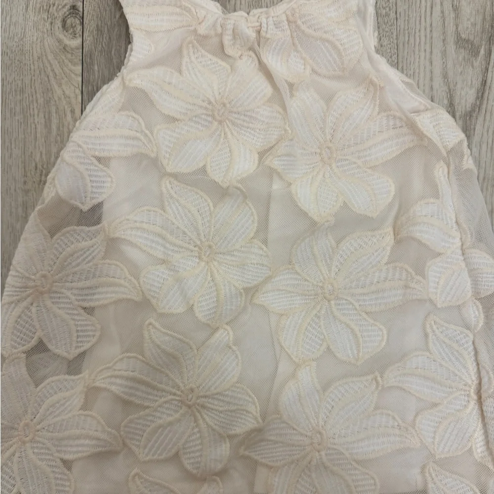 Genuine Kids By Oshkosh Beautiful Cream  Floral 18 Month Dress